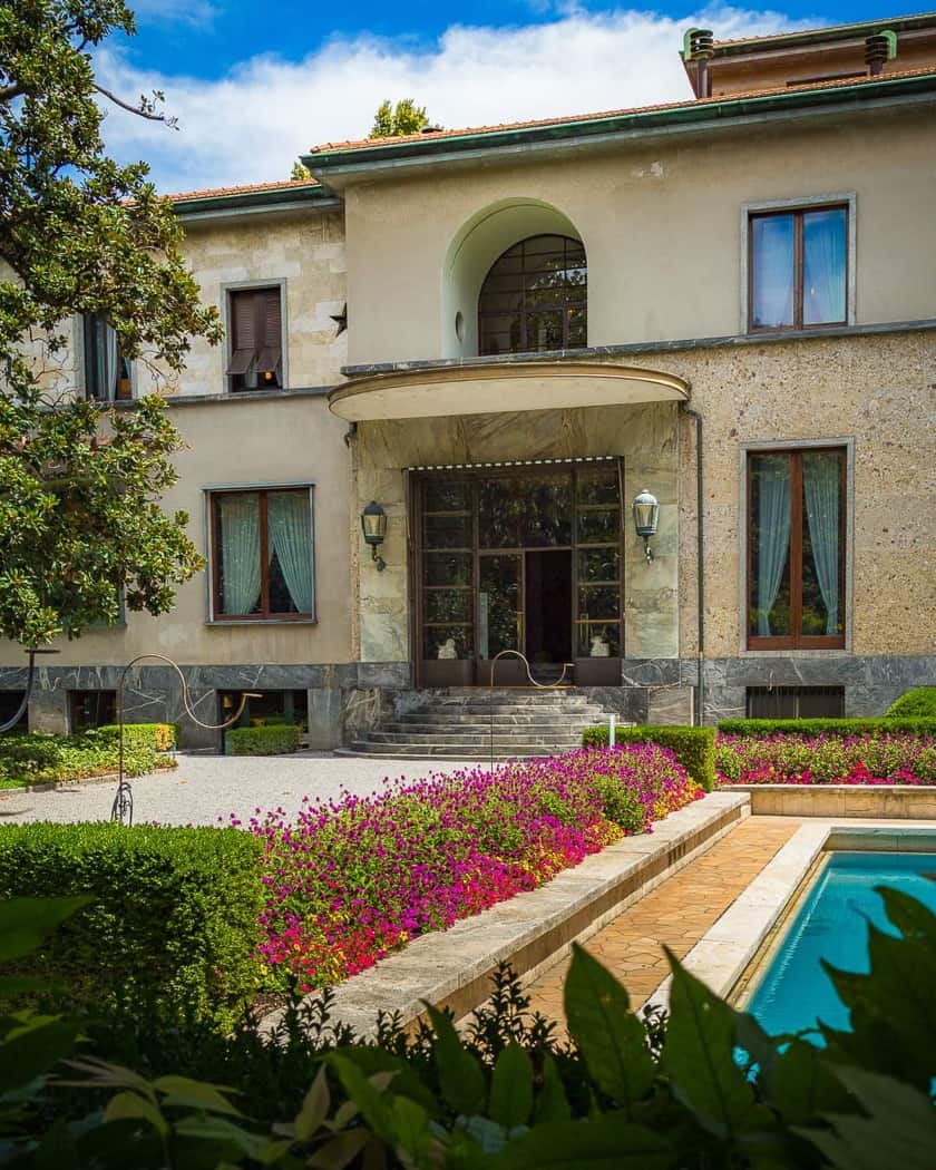 Spazio elegante di Villa Necchi con opere d’arte e arredi originali - Foto: @guglielmo.photo